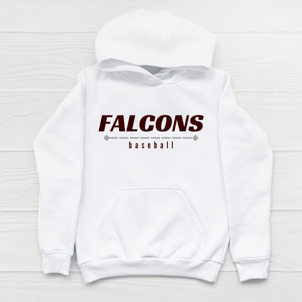 PG Falcons Modern Varsity Baseball Hoodie