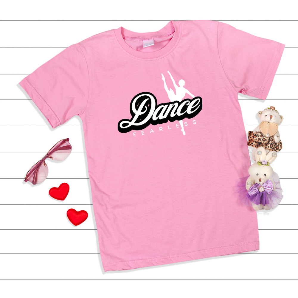 Dance Fearless Pink Tee