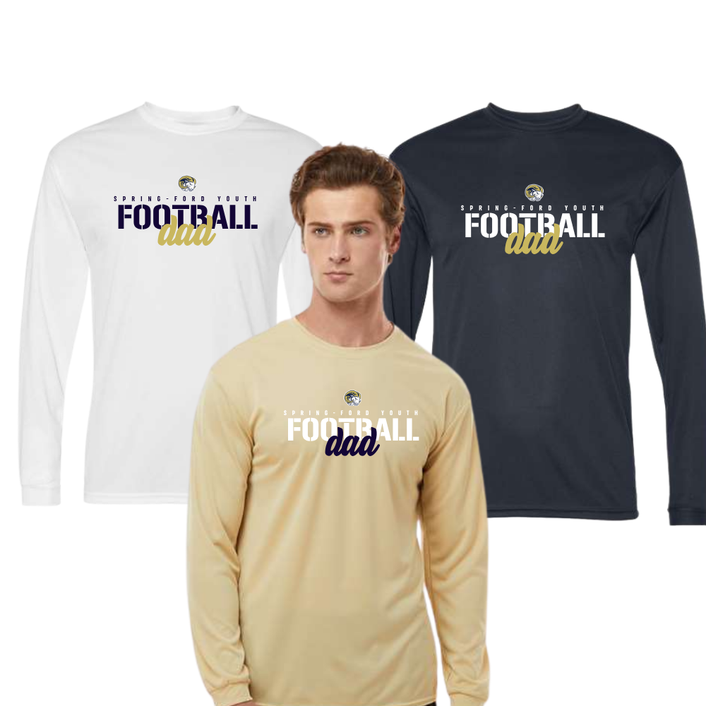 SFYFC Long Sleeve Performance Tee Football Dad