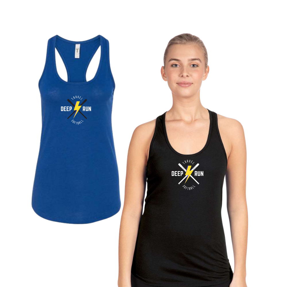 Deep Run Ladies Tank Top Bolt Design