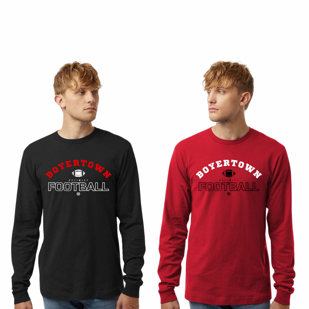 Boyertown Optimist Football LS Cotton Tee Unisex Payton