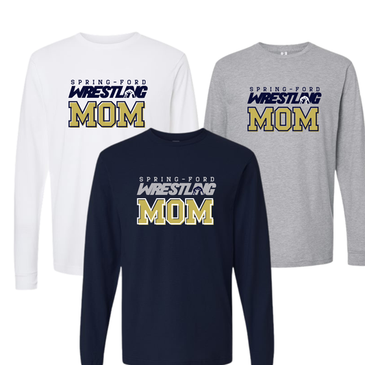 SF Wrestling LS Cotton Tee Unisex Wrestling Mom