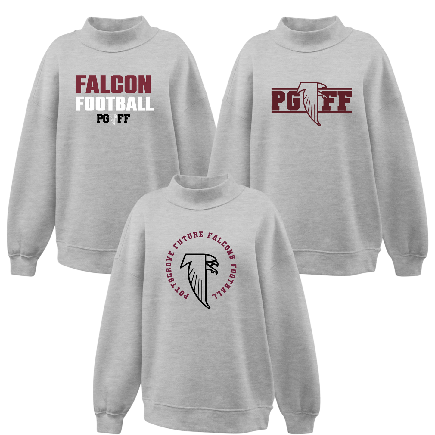 PGFF Womens & Youth Mockneck Crew