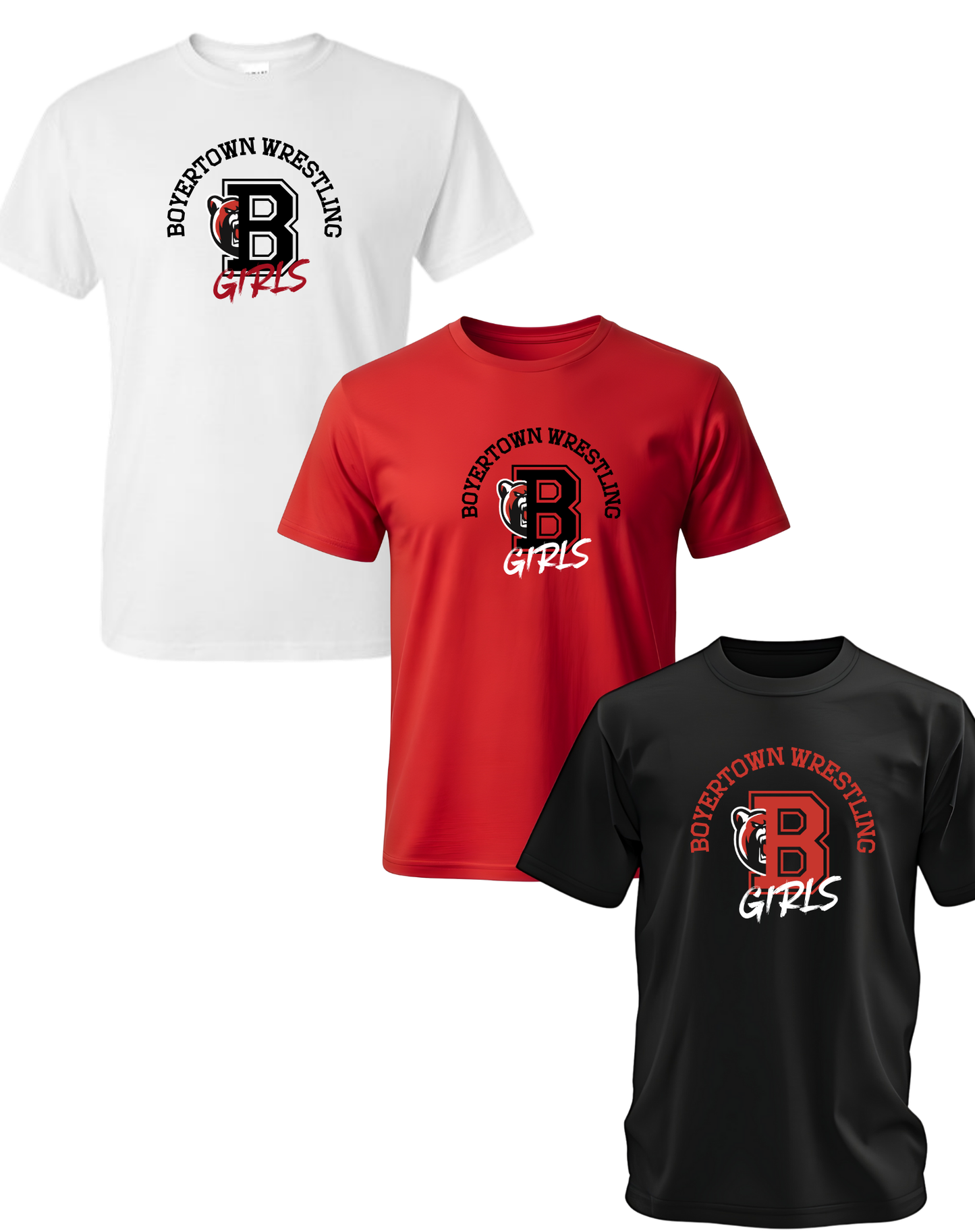 Boyertown Girls Wrestling Tee Team