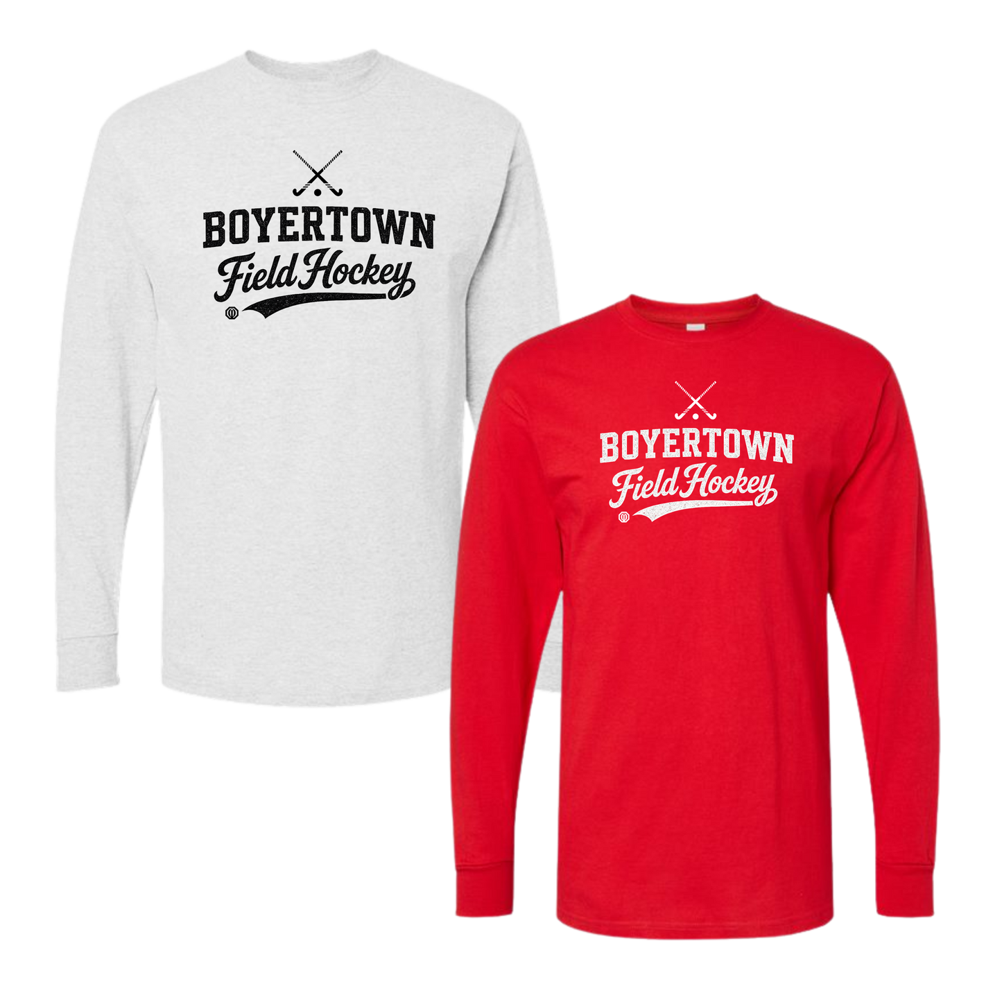 Boyertown Optimist Field Hockey Long Sleeve Cotton Tee -Backstick