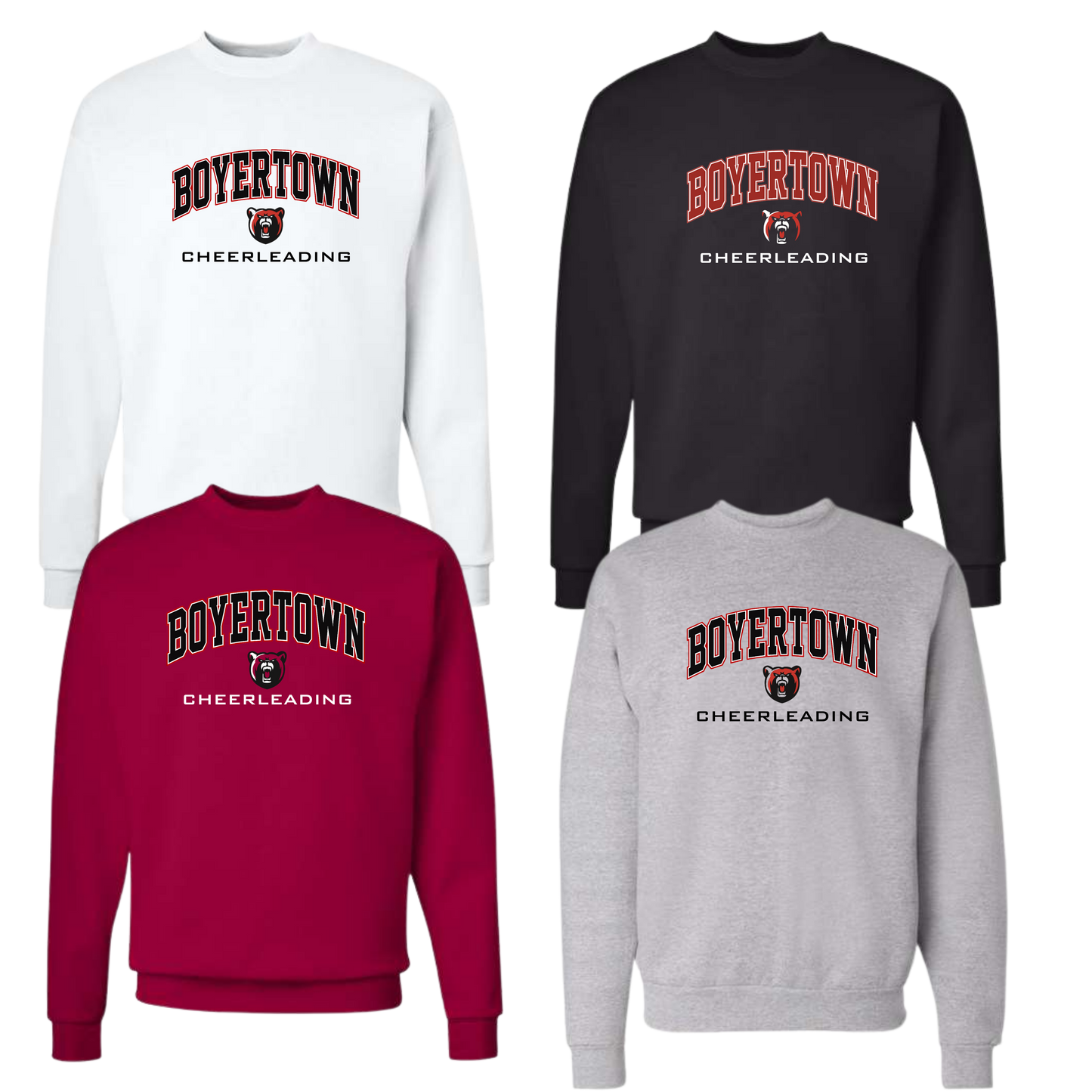 Bear Cheer Unisex Crewneck - Boyertown Arch