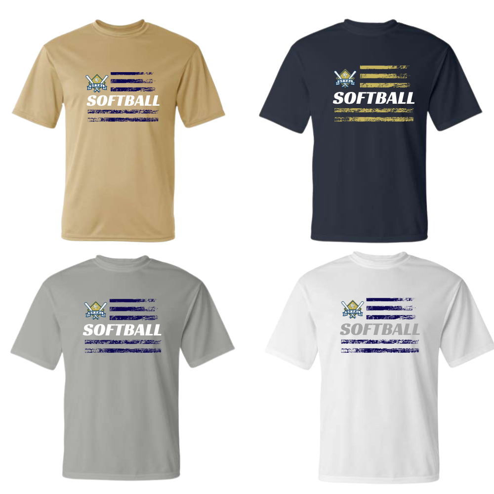 SFYAL Dri Fit Performance Tee Patriot Softball