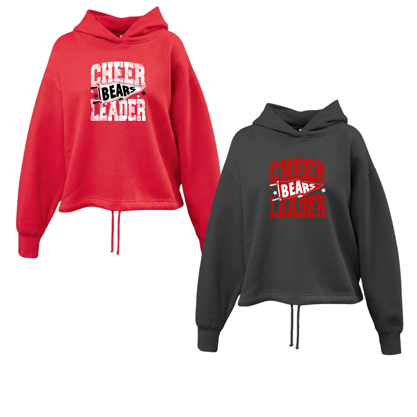 Bears Cheer Ladies Crop Hoodie - Cheer Leader