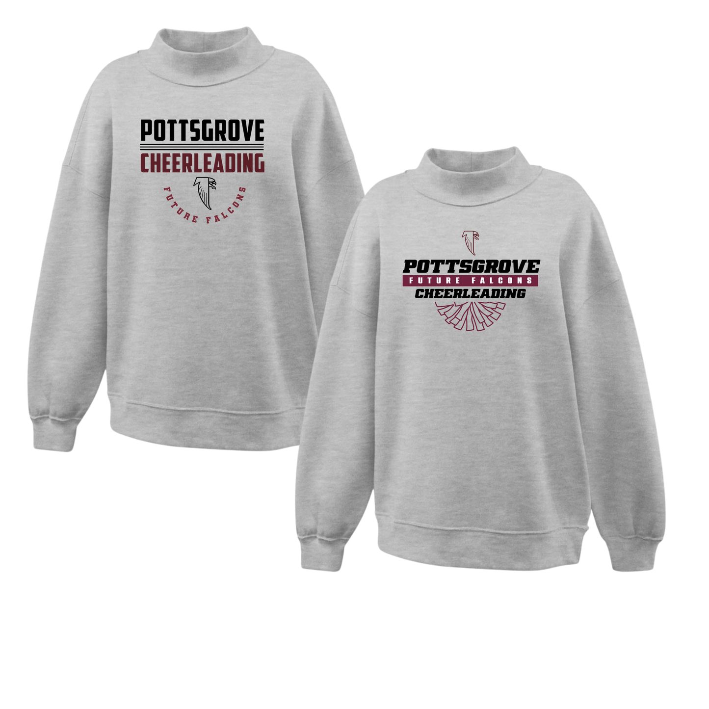 PGFF Cheer Womens & Youth Mockneck Crew