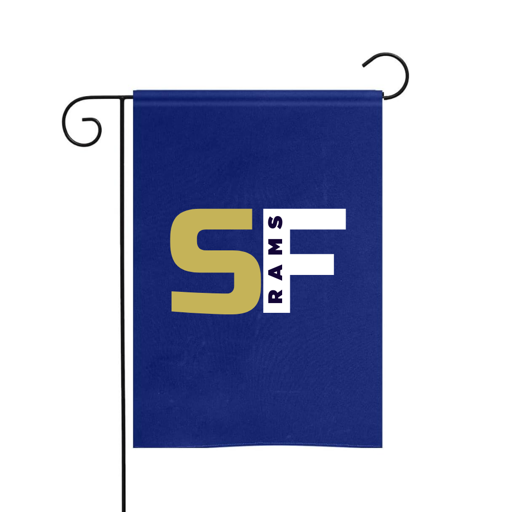 SF Rams Navy Garden Flag