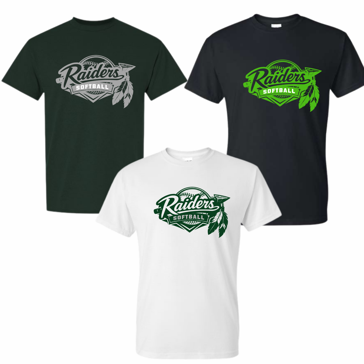 Twin Valley Softball Unisex Tee Raiders Spear