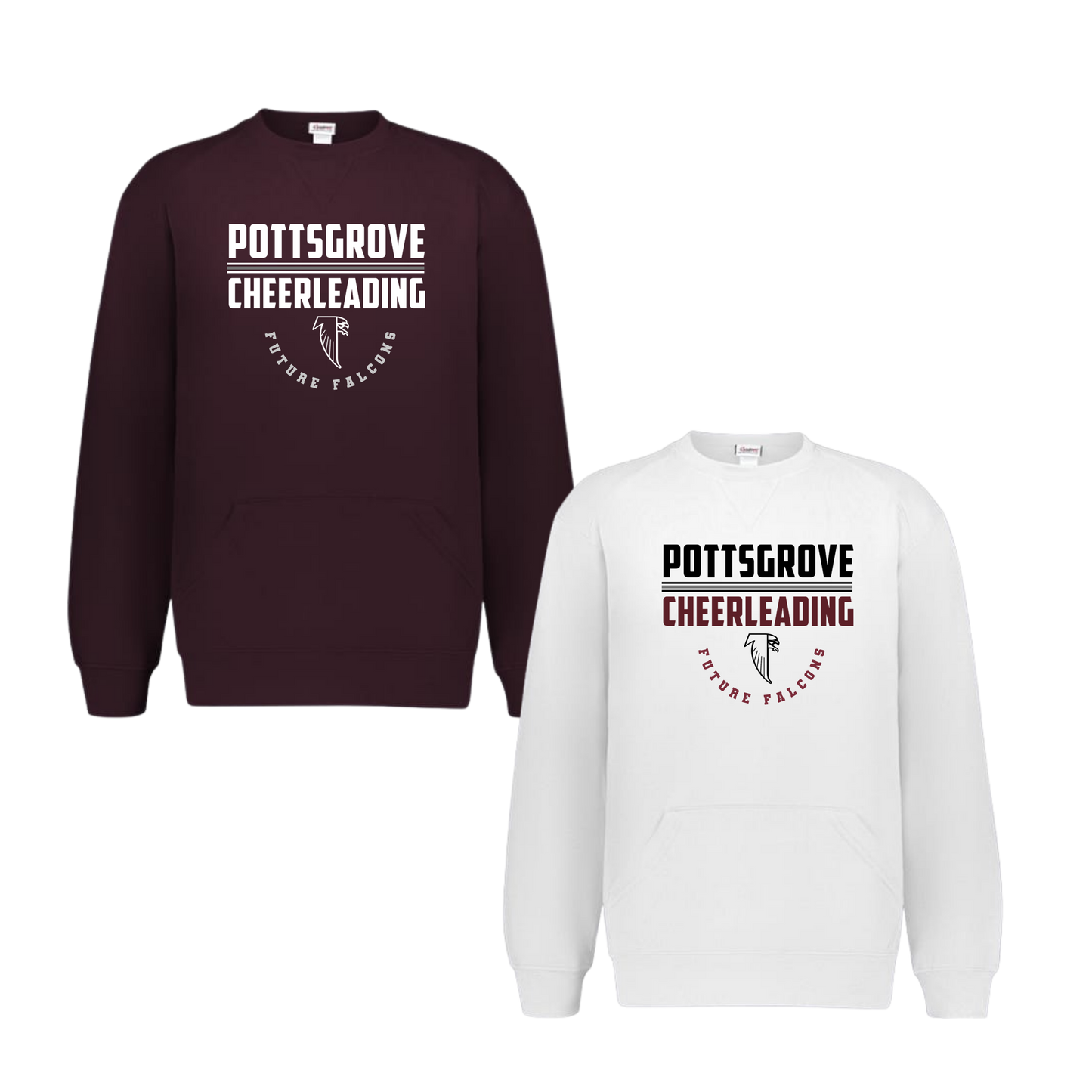 PGFF Cheer Crewneck With Front Pouch Pockets - Flyer