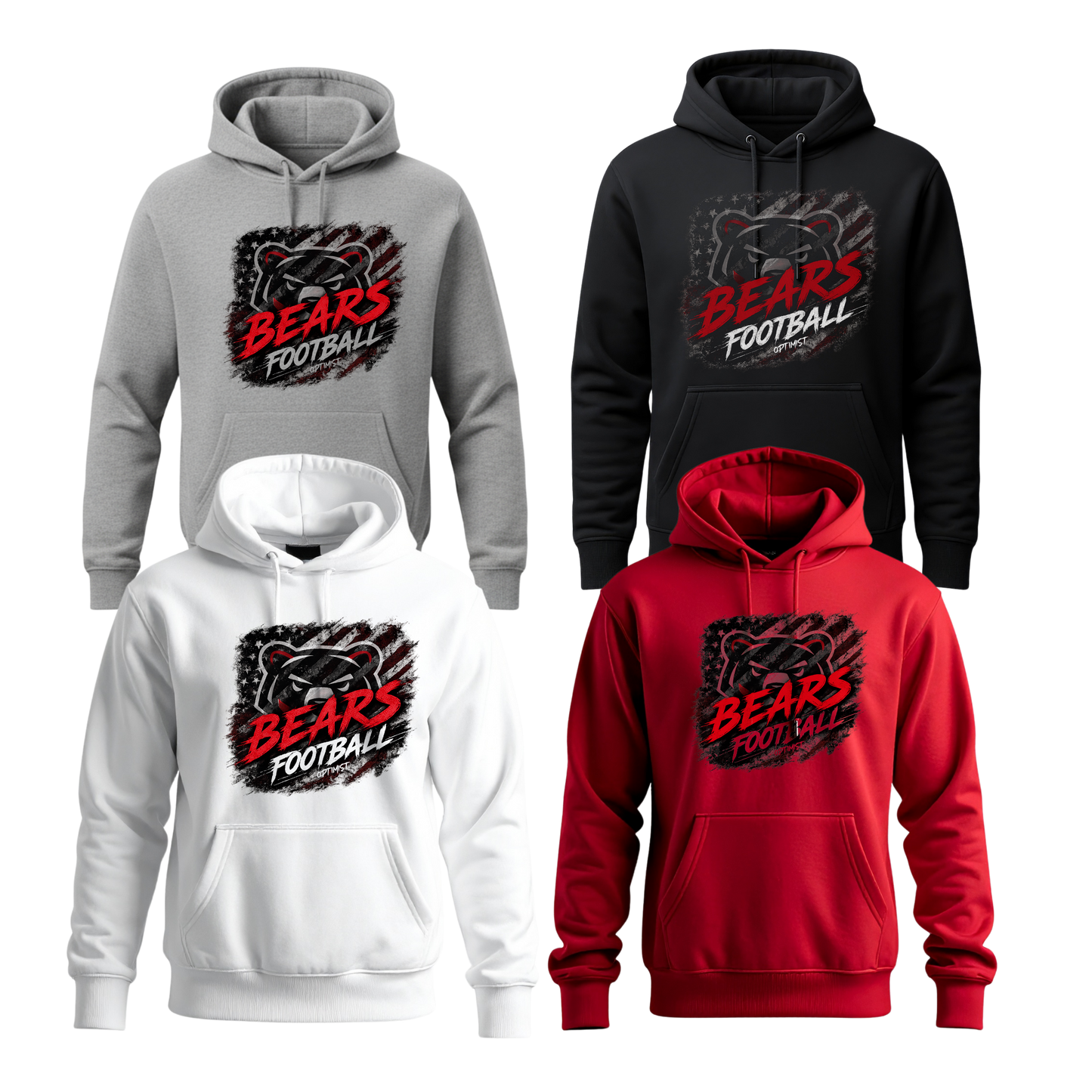 Boyertown Optimist Football Unisex Hoodie - Gunner