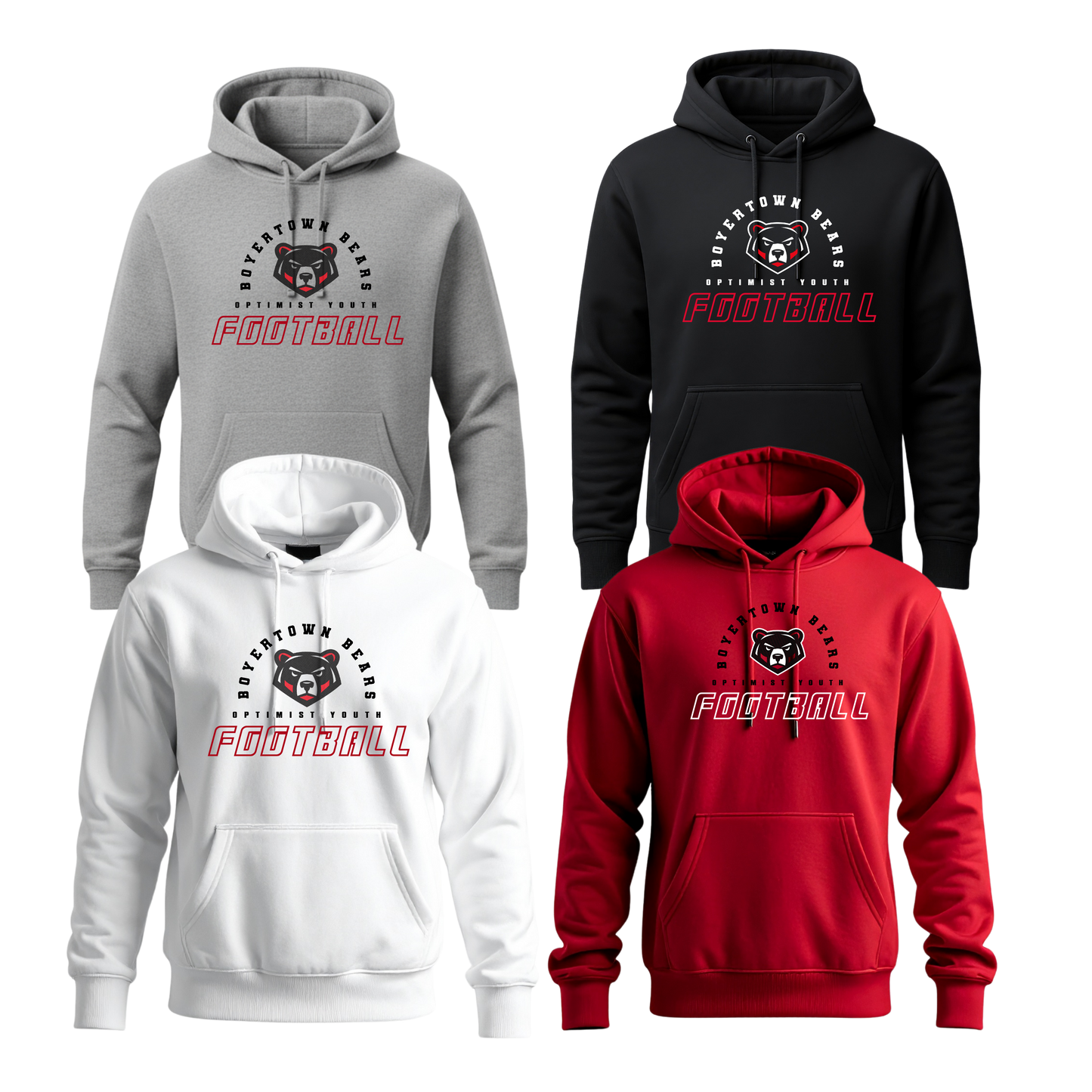 Boyertown Optimist Football Unisex Hoodie - First Down