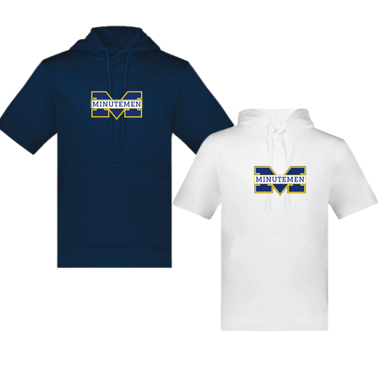 Minutemen Ice Hockey Short Sleeve Hooded Fleece Line Official