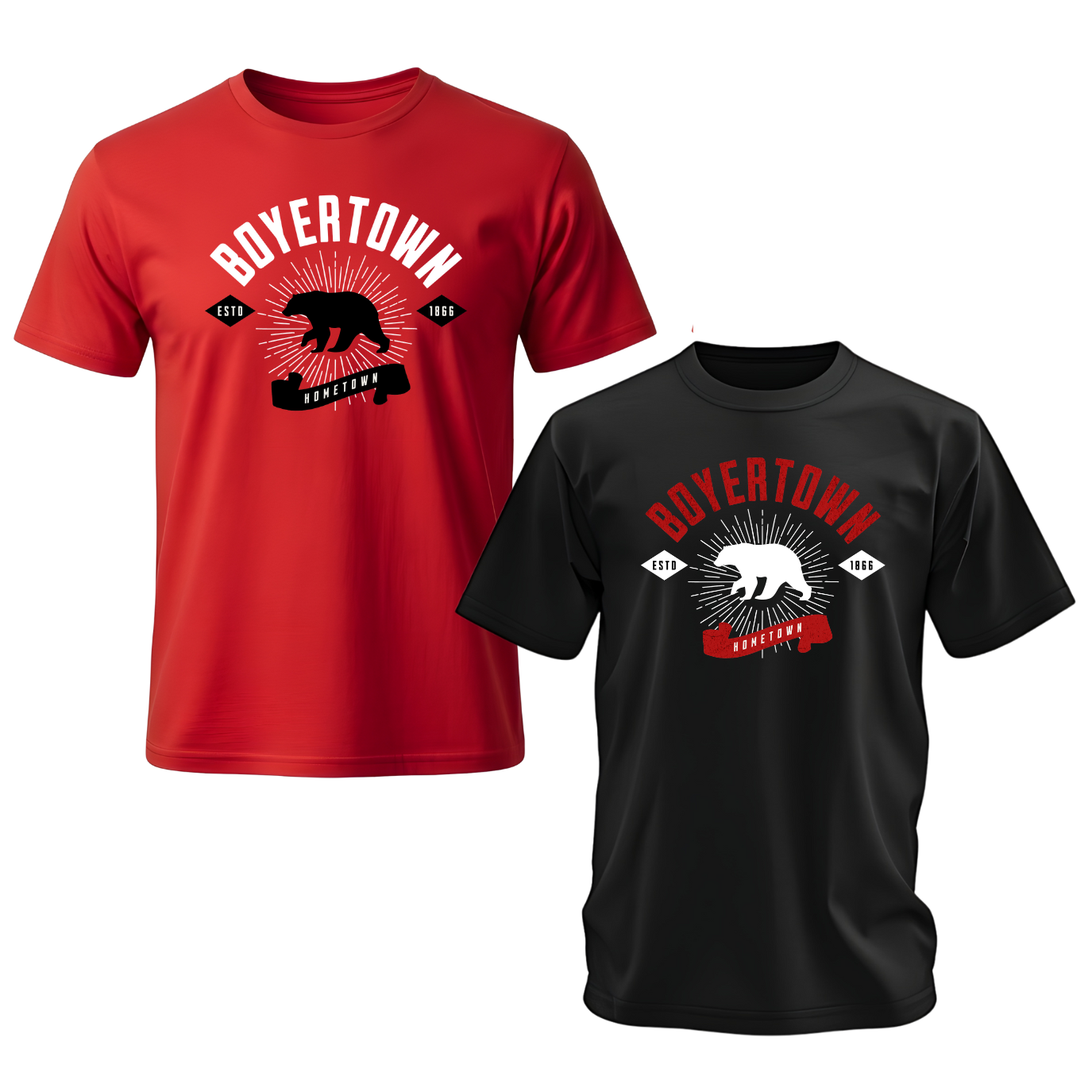 BYA-Boyertown Hometown Unisex Bella Canvas Tee 2 Pack