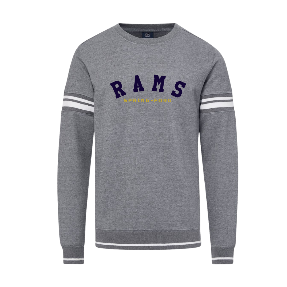 SF Campus Striped Crewneck