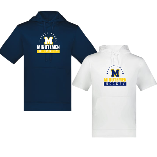 Minutemen Ice Hockey Short Sleeve Hooded Fleece Line Bold