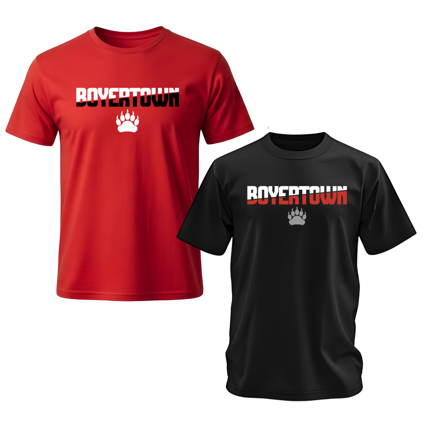 BYA-Boyertown Spilt Unisex Bella Canvas Tee 2 Pack