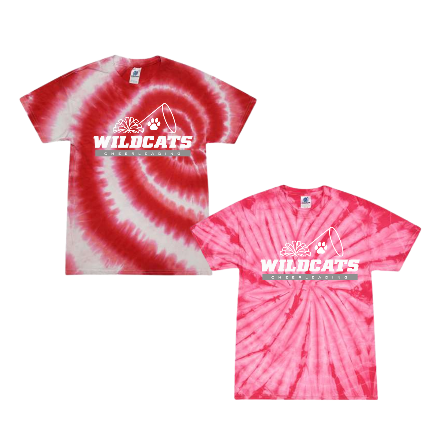 CYFO Wildcats Cheer Tie Dye Tee