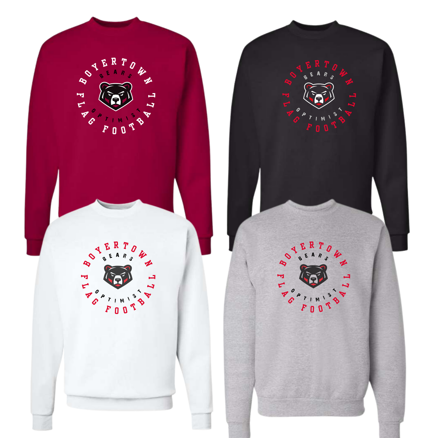 Boyertown Optimist Football Unisex Crewneck Sweatshirt - Edge