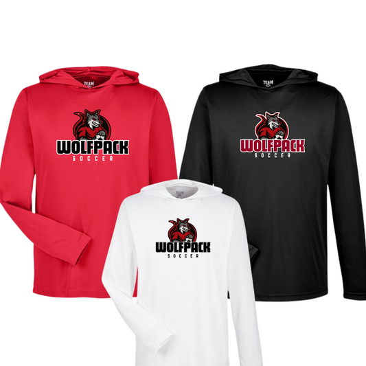 Wolfpack Soccer LS Performance Tee With Hood WPOriginal