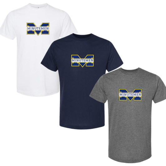 Minutemen Ice Hockey Unisex Poly Blended Tee Official