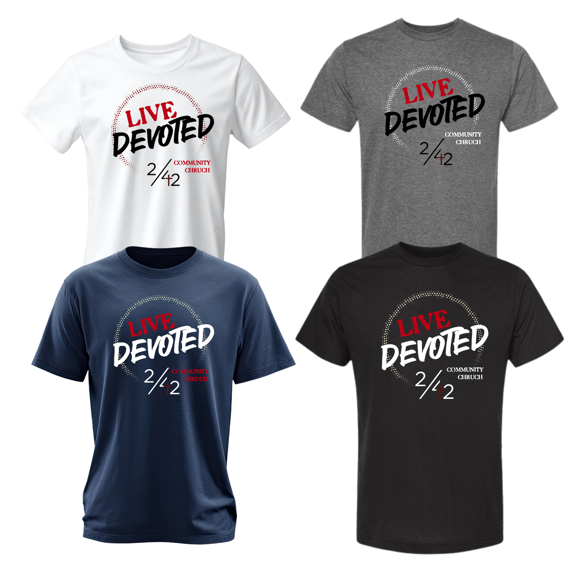 242 Community Church Live Devoted Heavyweight Unisex Tee