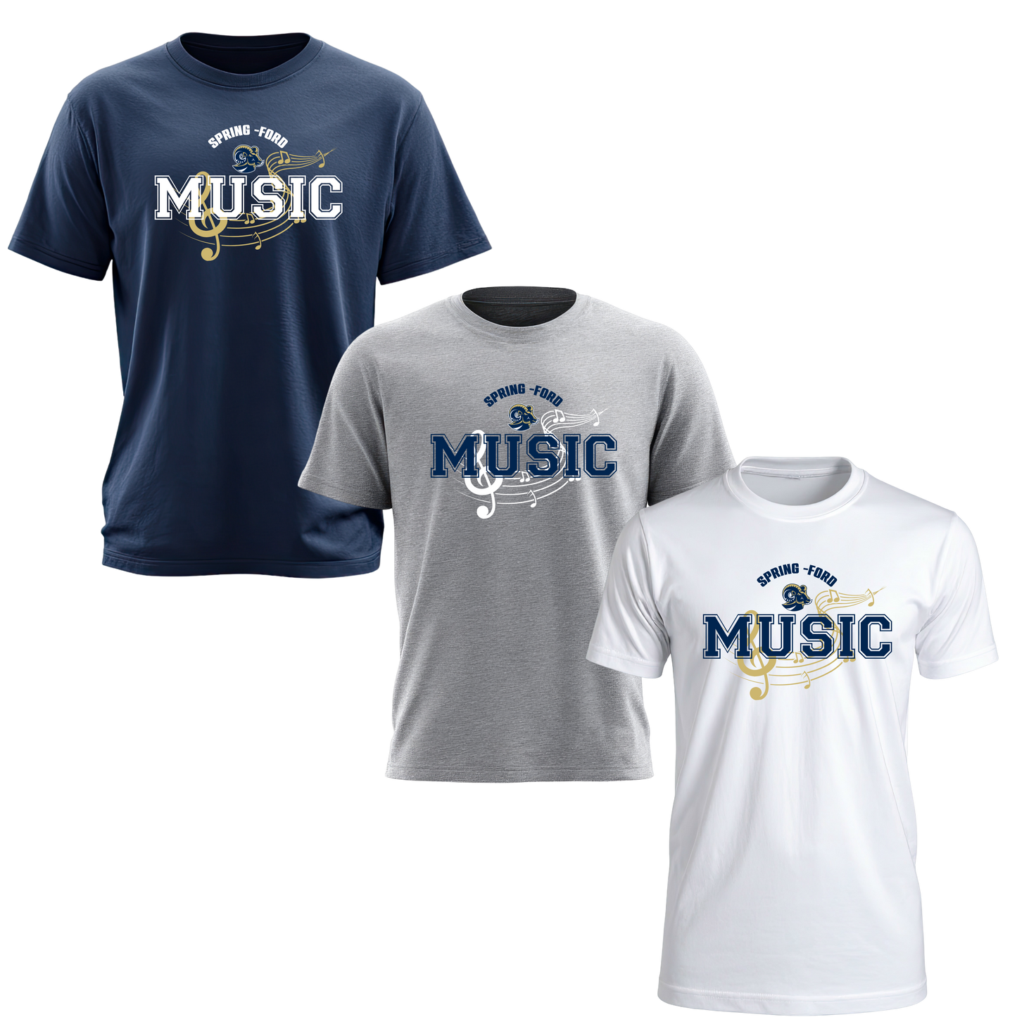 SF Music Unisex Cotton Tee - Notes
