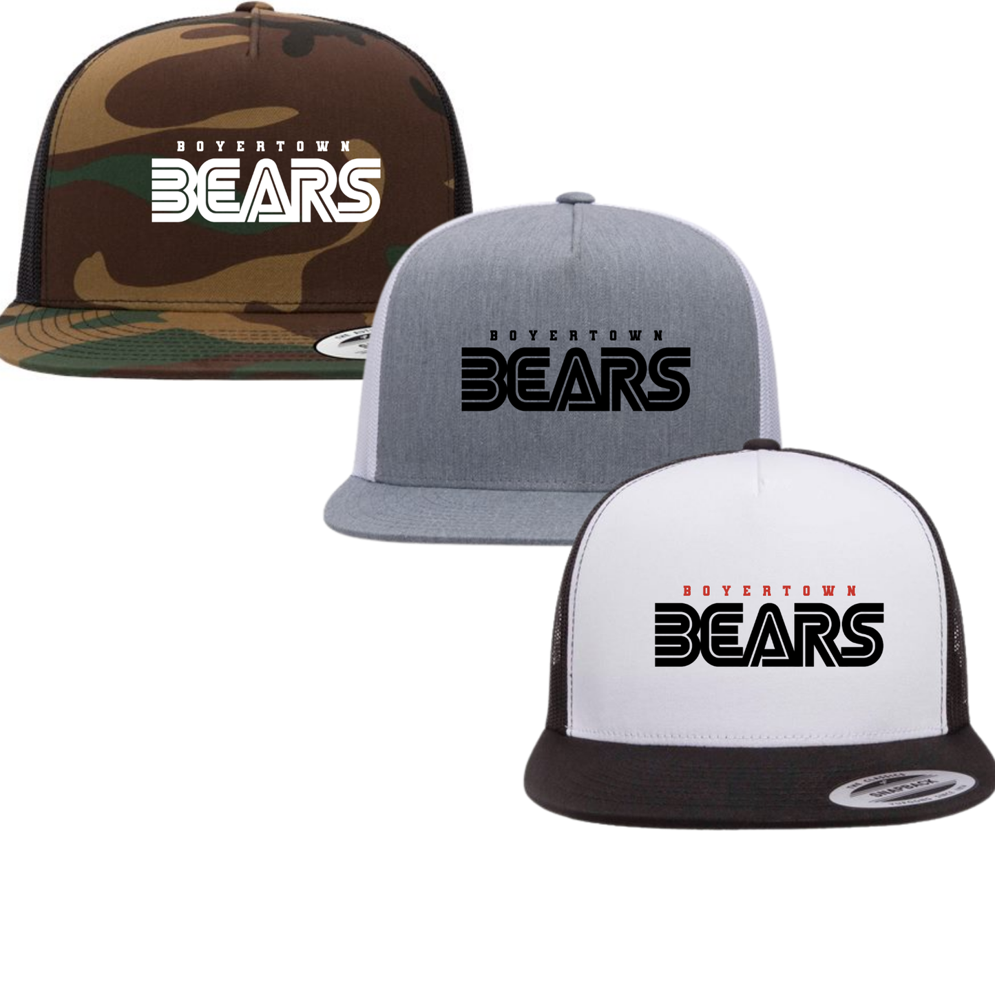 Earl Elementary Flat Brim Trucker Style Hat