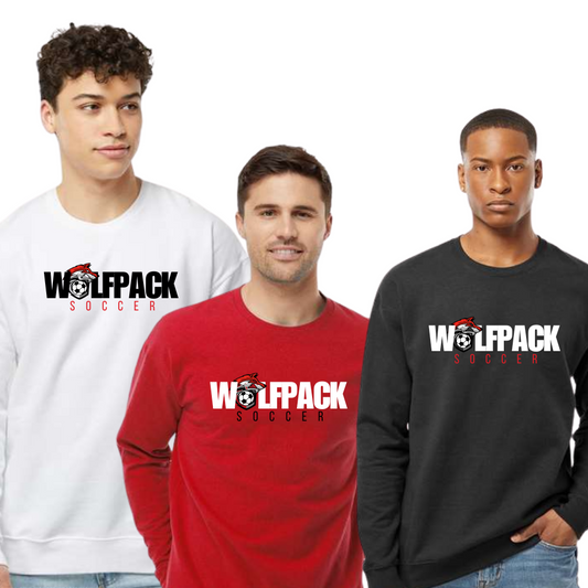 Wolfpack Soccer Unisex Crewneck Attack