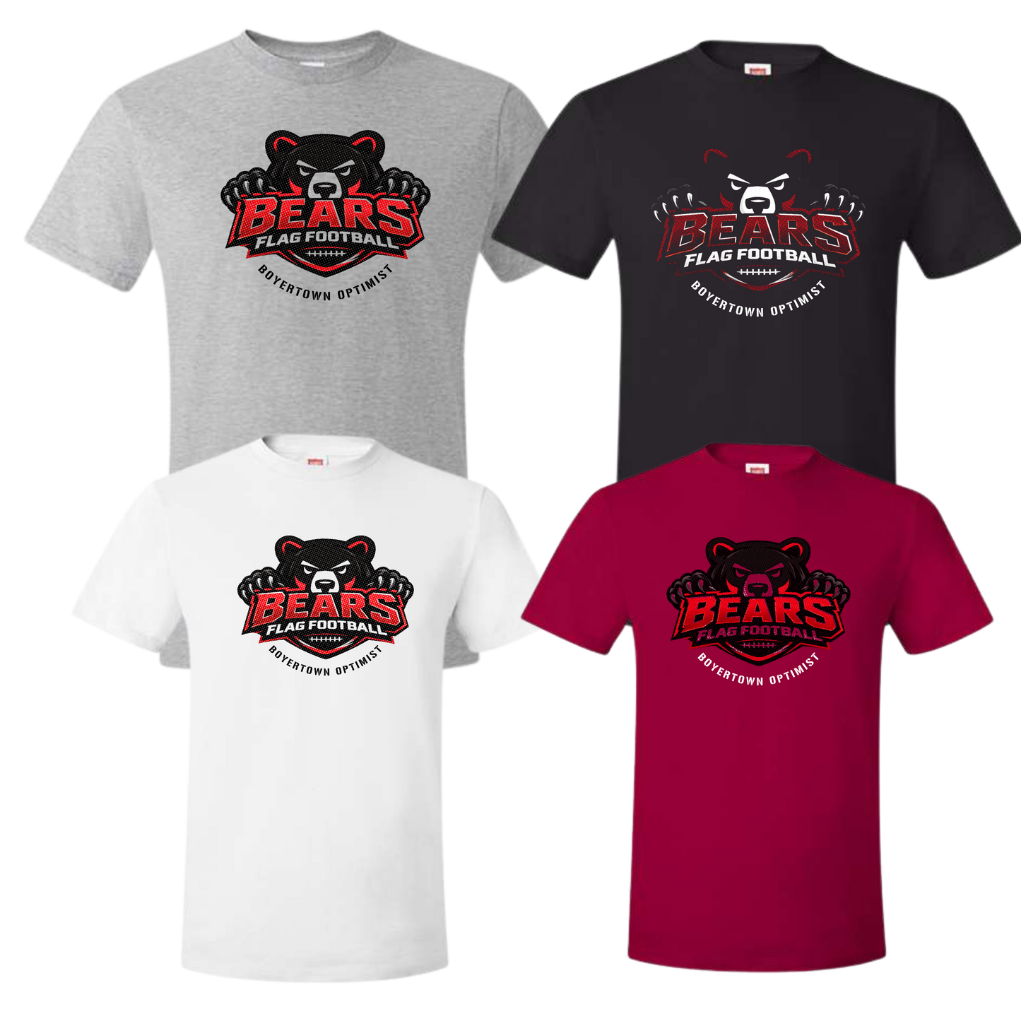 Boyertown Optimist Flag Football Unisex Tee - Attack