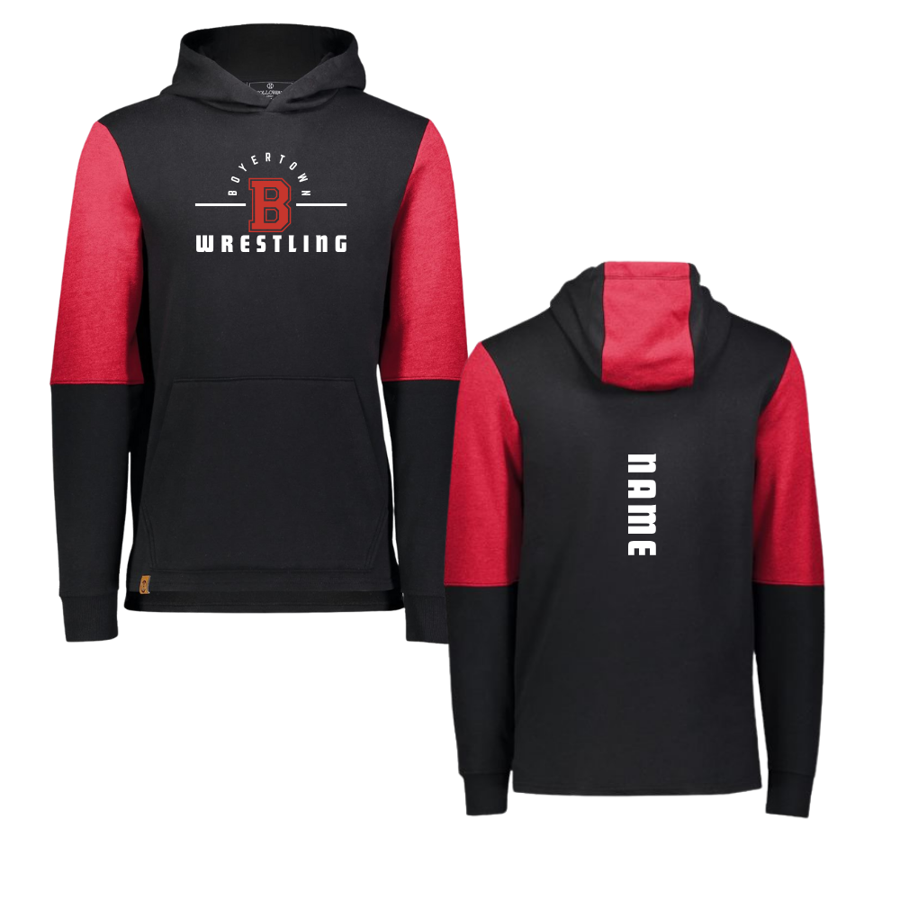 Boyertown Wrestling Colorblock Custom Hoodie
