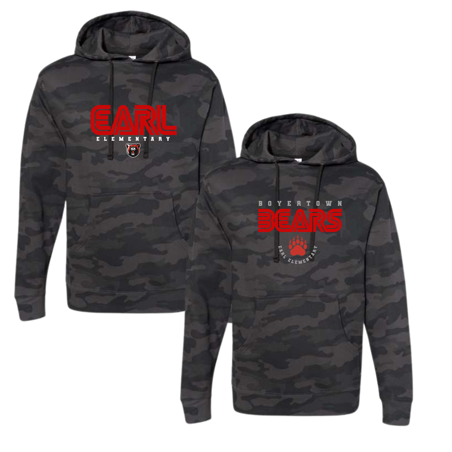 Earl Elementary Black Camo Hoodie