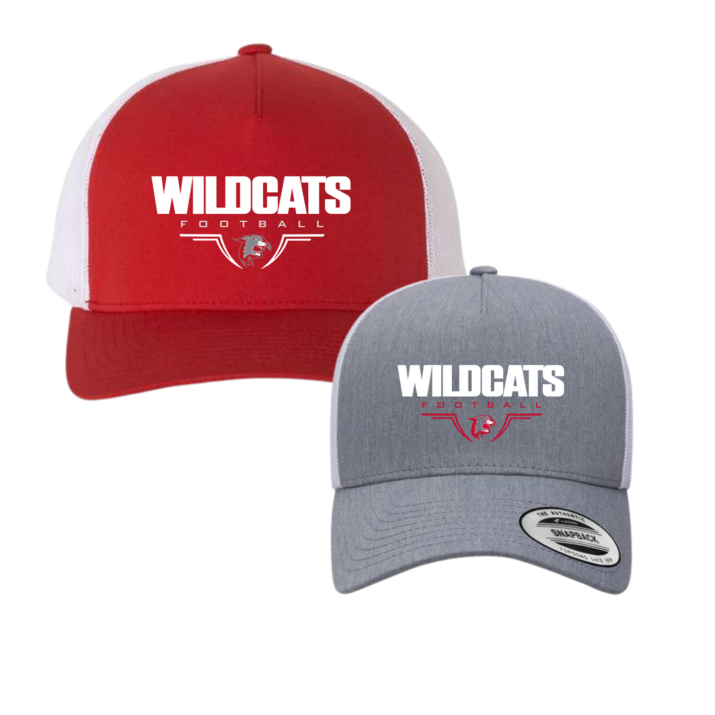 OJR Wildcats Football Retro Trucker Snapback - Wildcats BOLD
