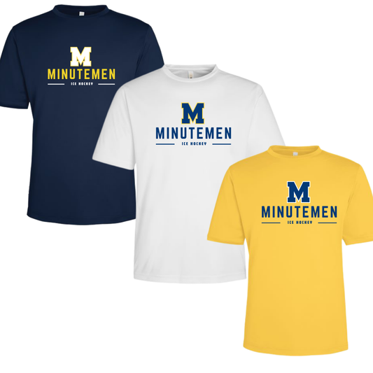 Minutemen Ice Hockey Performance Tee Campus