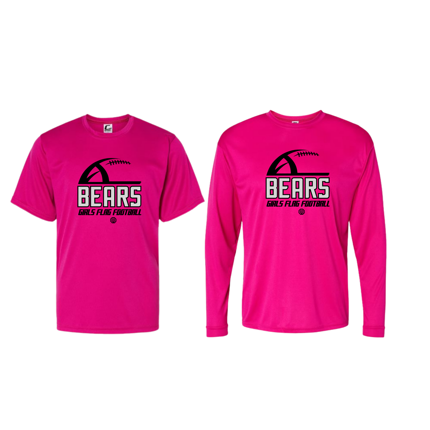Boyertown Optimist Flag Football Dri Fit Apparel Long Sleeve & Short - Pink Out