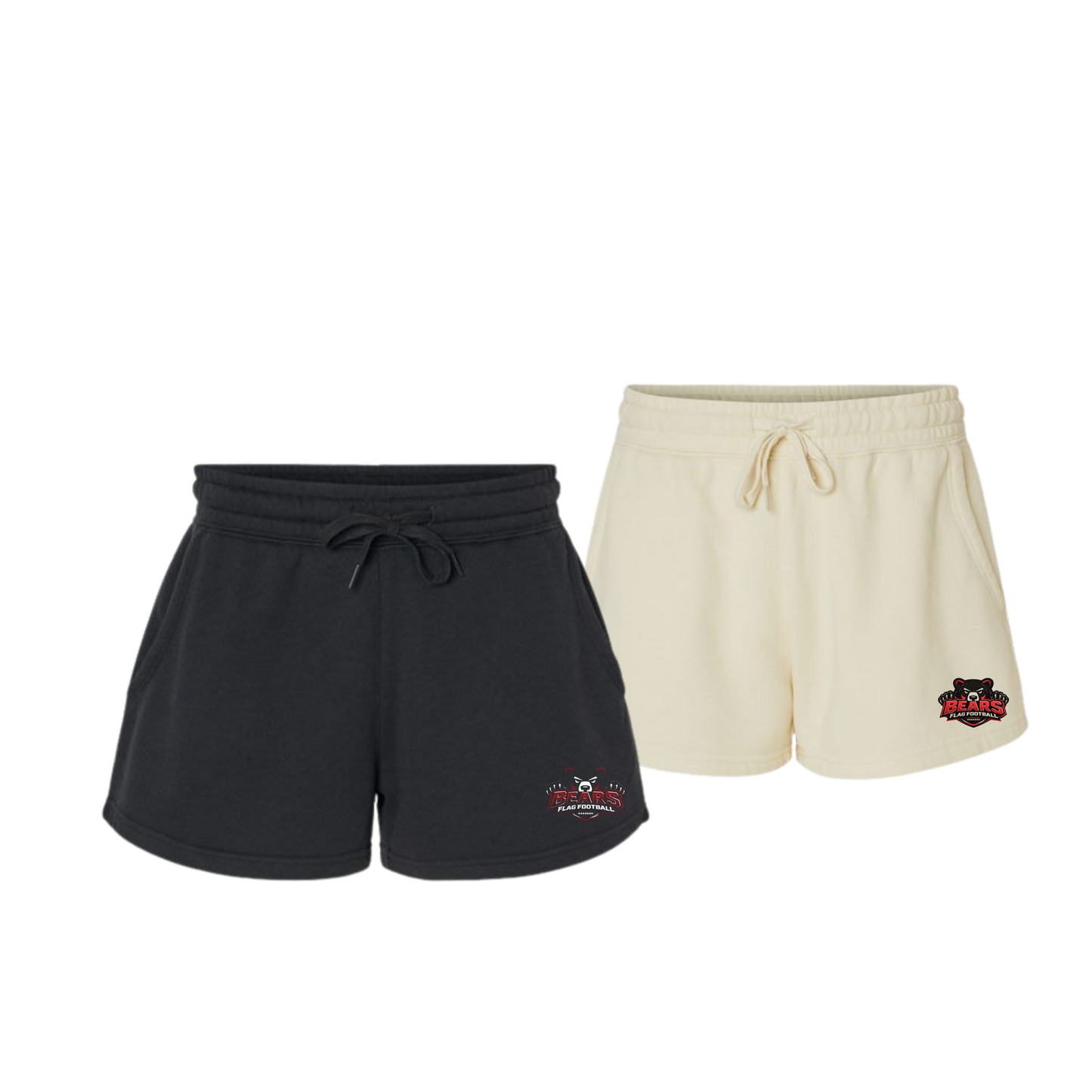 Boyertown Optimist Flag Football Wave Wash Fleece Ladies Shorts