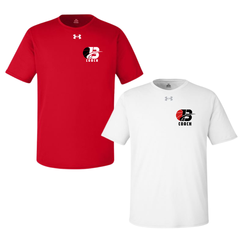 Bobcats Basketball Coaches Team Tech UA Performance Tee