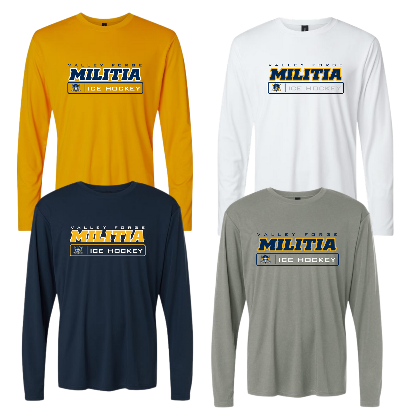 VF Militia Unisex LS Dri Fit Tee - Faceoff