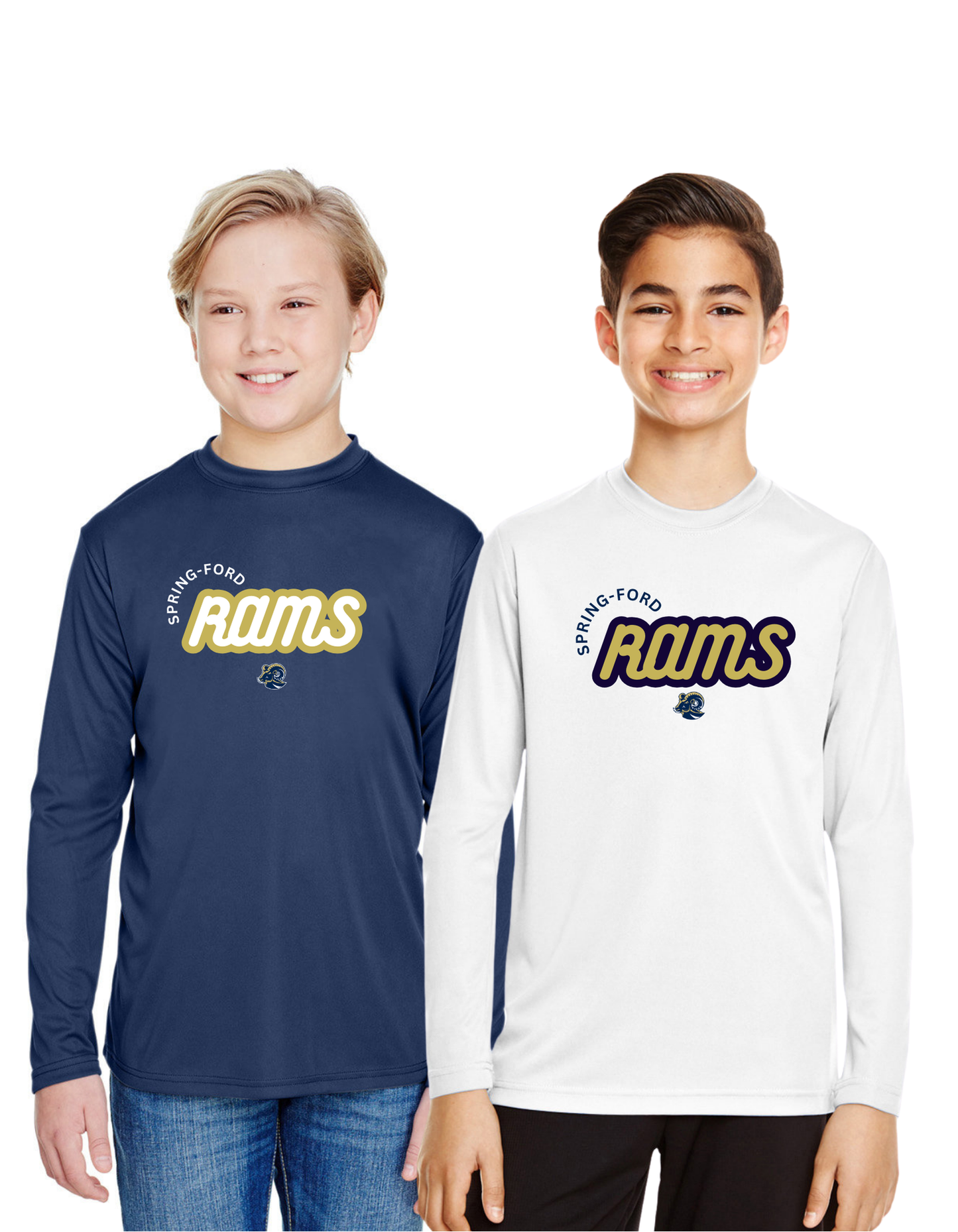 Rams Ridge Pike LS Performance Tee Youth & Adult SpringFord Boosters