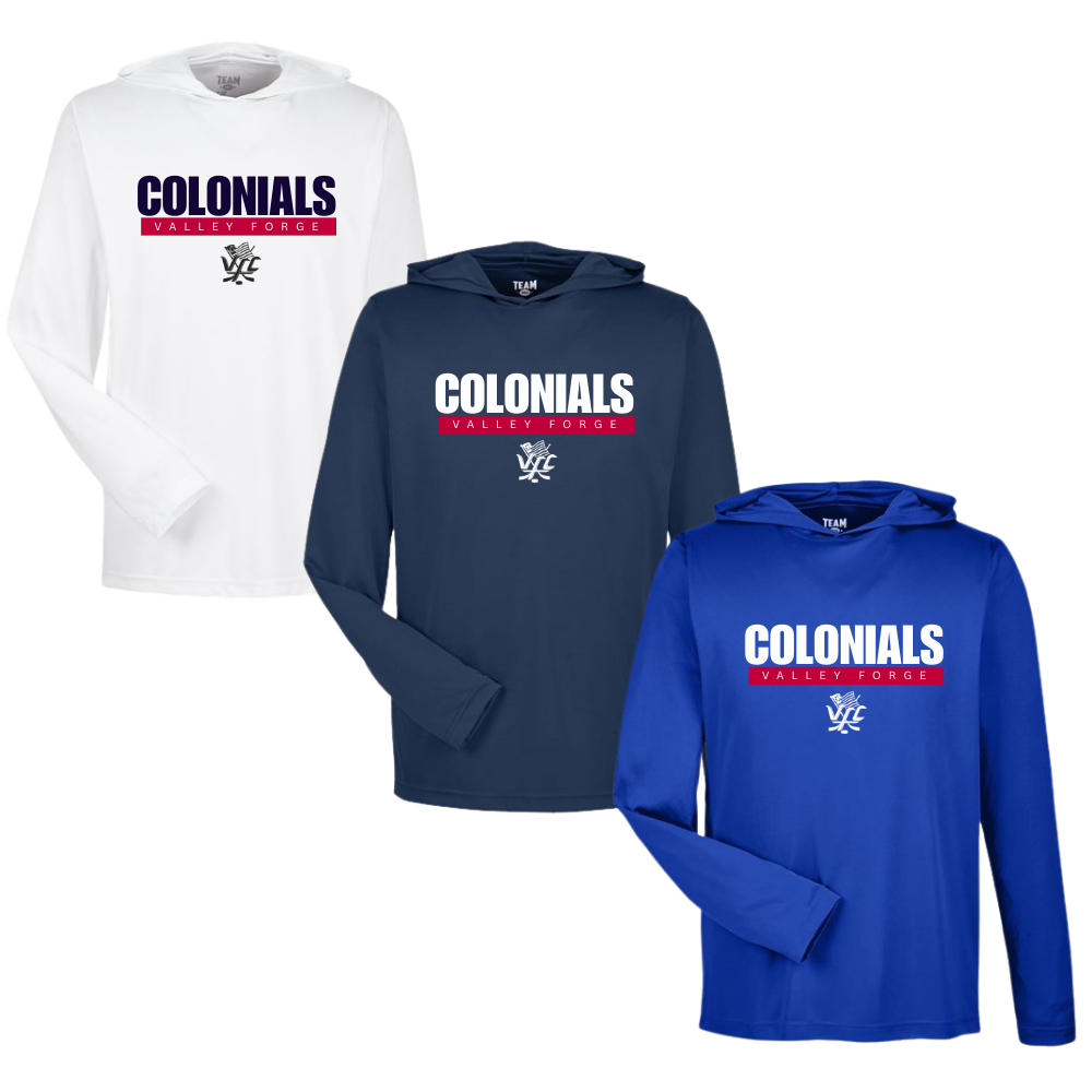Colonials LS Performance Tee W Hood All American