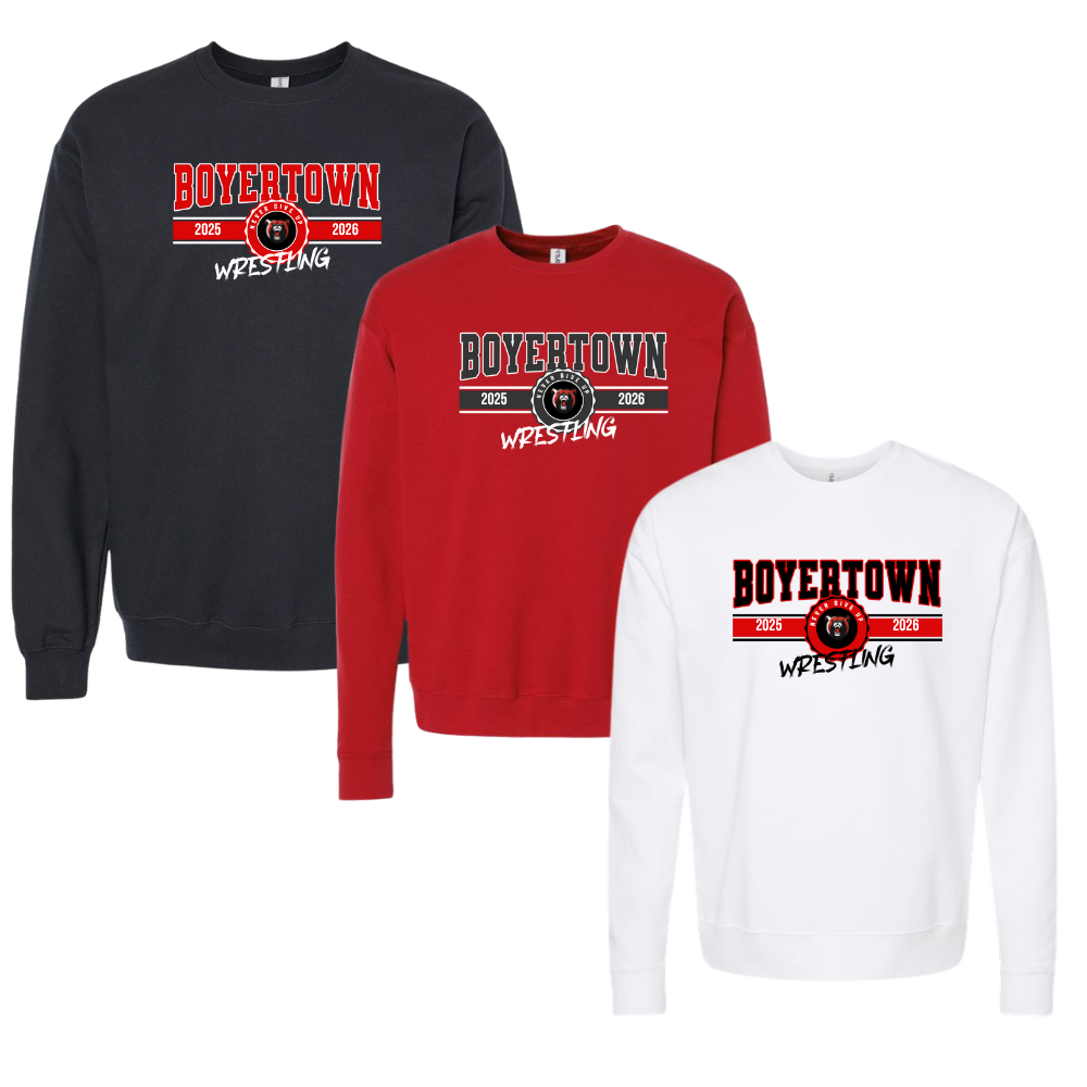 Boyertown Wrestling Crewneck Sweatshirt Hometown
