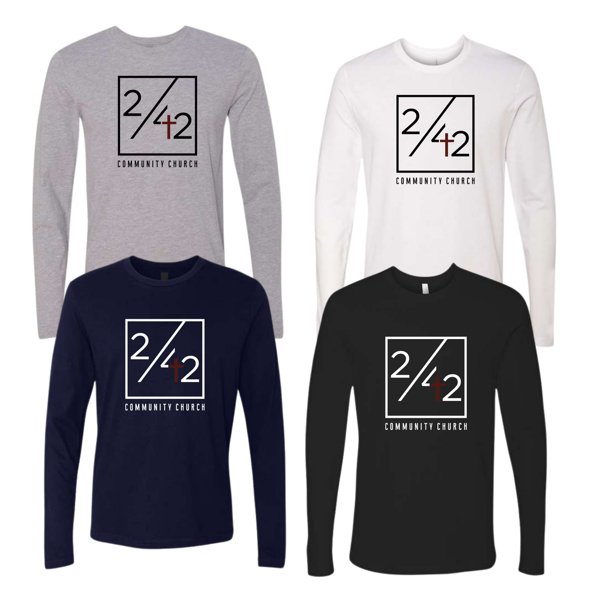 242 Community Church Official Unisex LS Cotton Tee