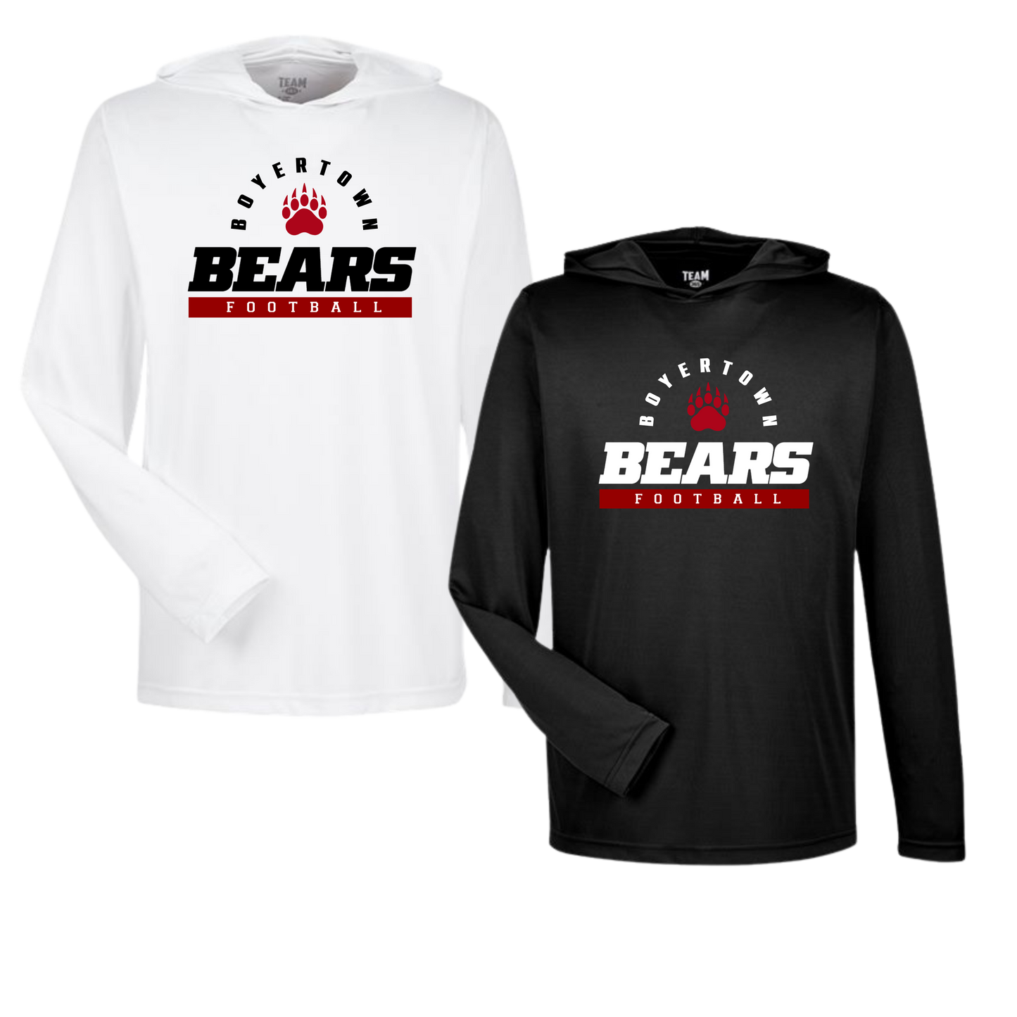 Bears Football 26 - Unisex Long Sleeve Performance Tee W/Hood - Hometown