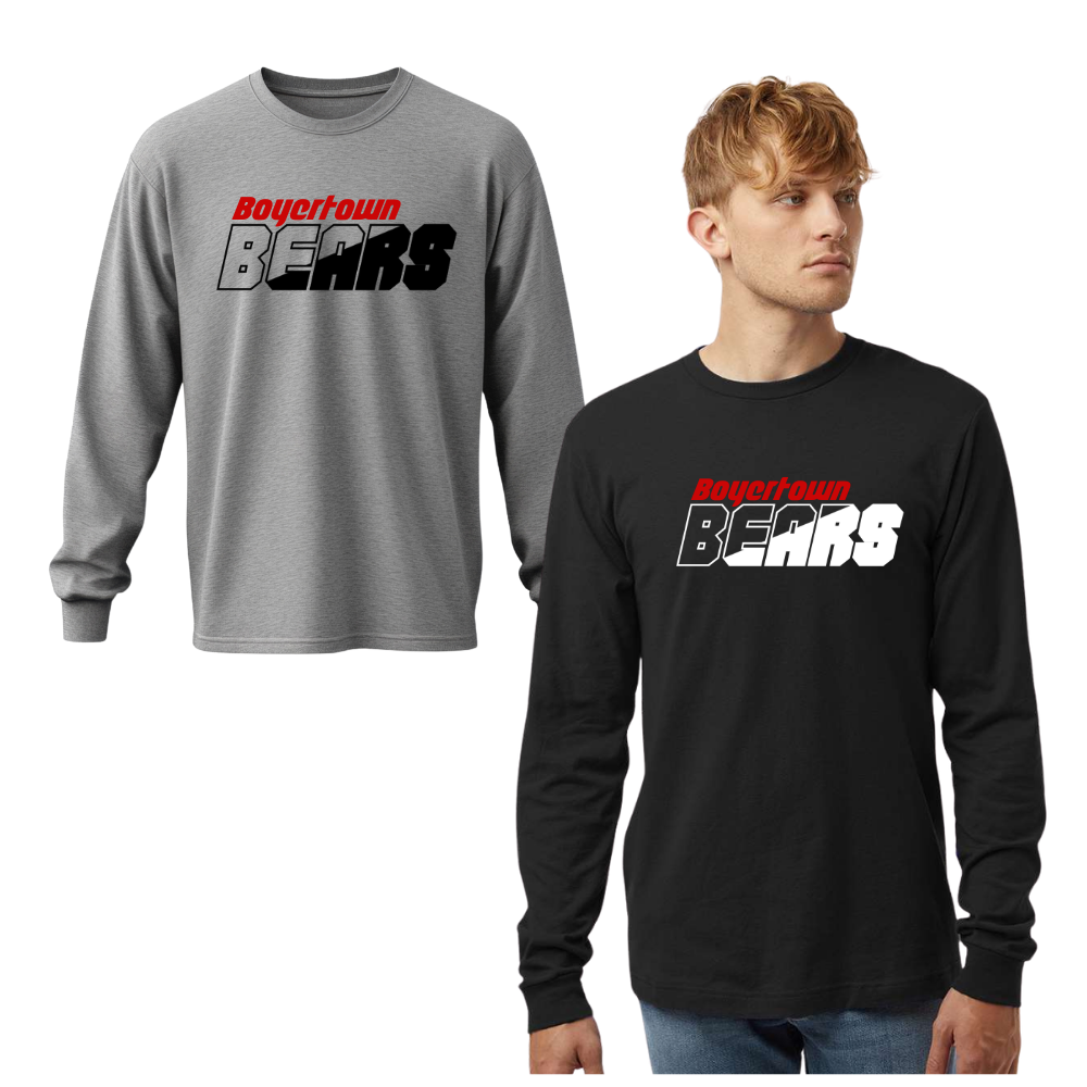 BES Unisex LS Cotton Tee Bears Multi