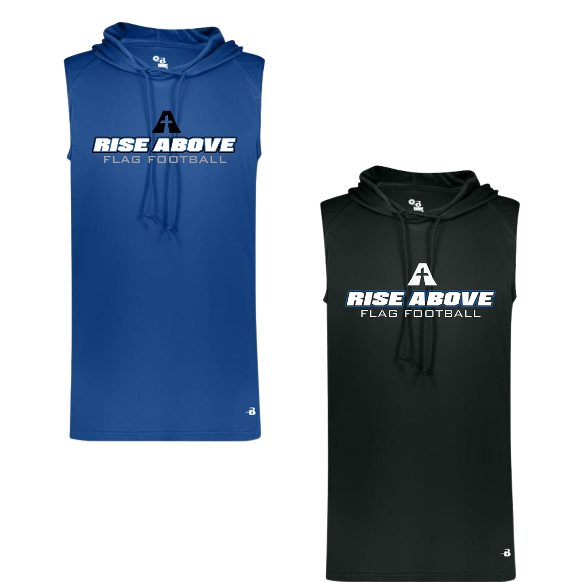 Rise Above Football Sleeveless Hoodie