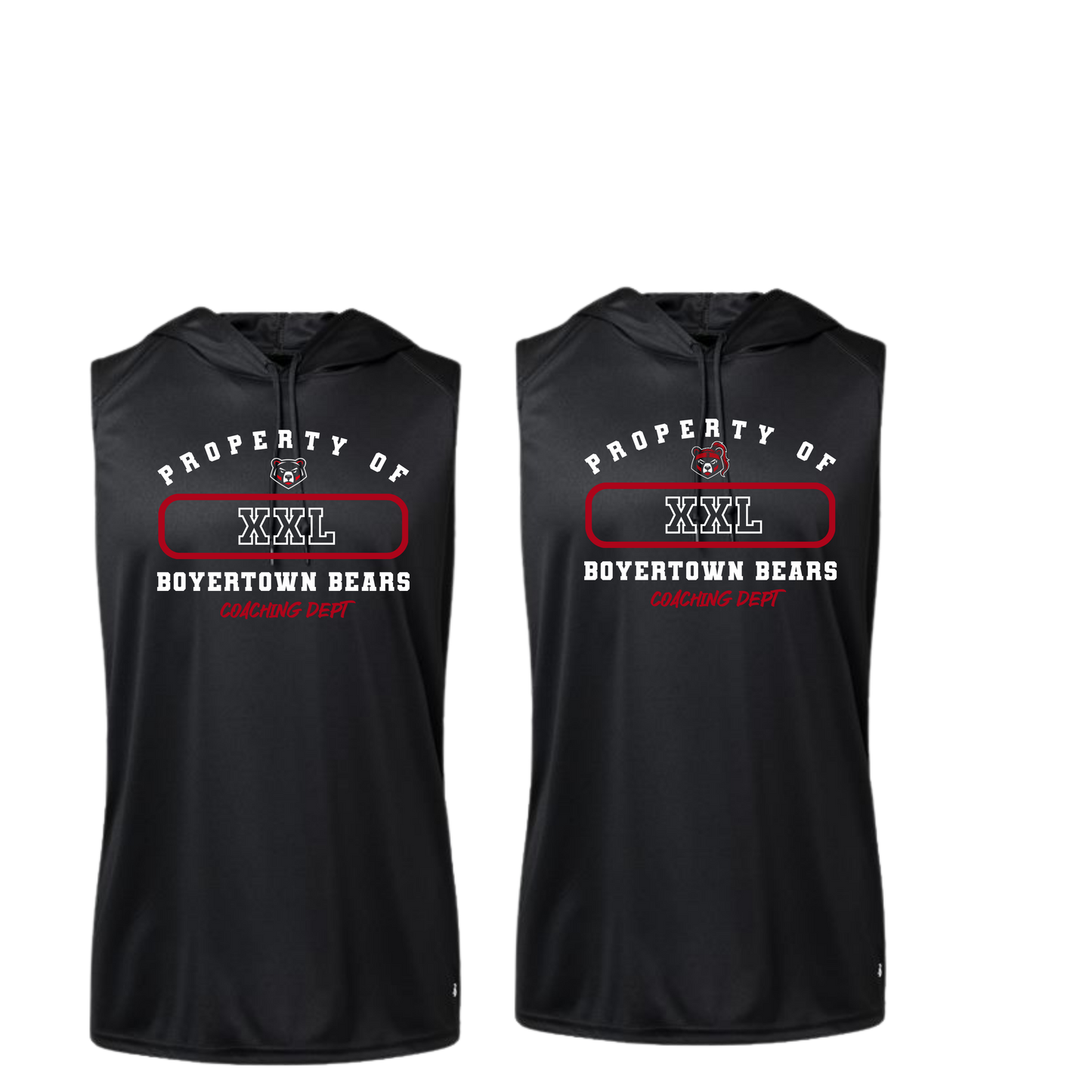Boyertown Optimist Coach Sleeveless Hooded Tee - Property Of