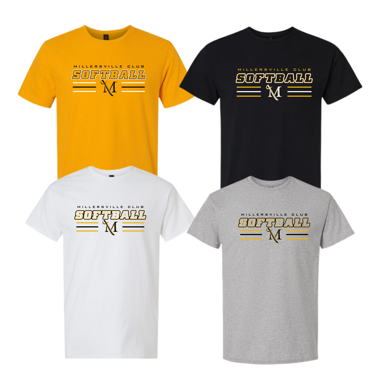 Millersville Club Softball Unisex Cotton Tee -Draft