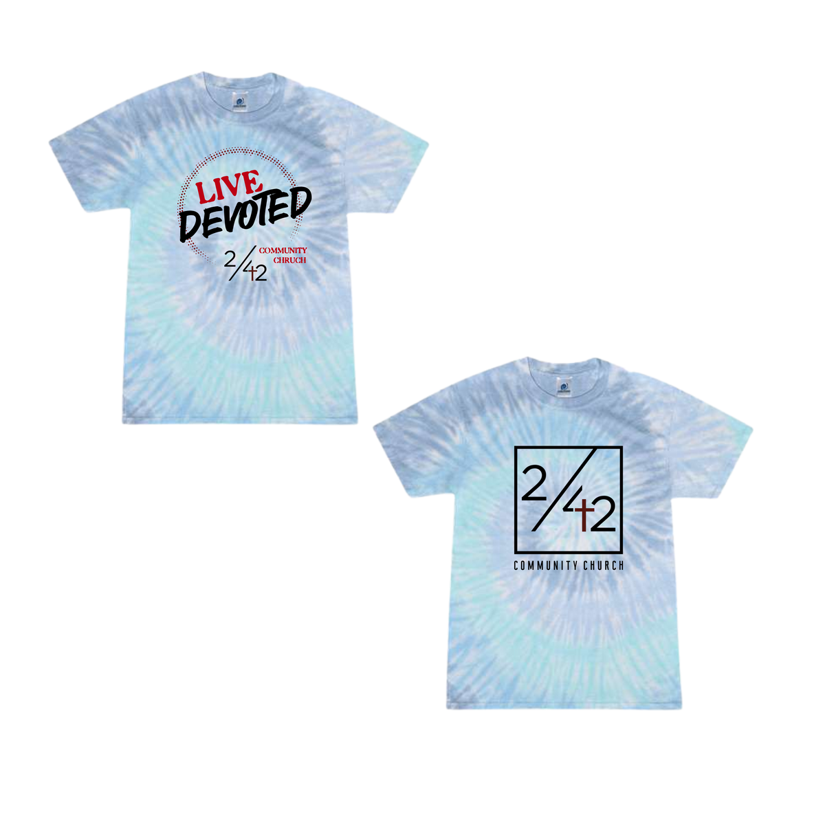 242 Community Church Tie Dye Tees